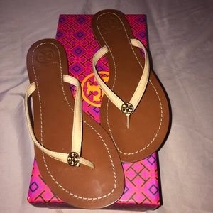 Tan Tory Burch Sandals